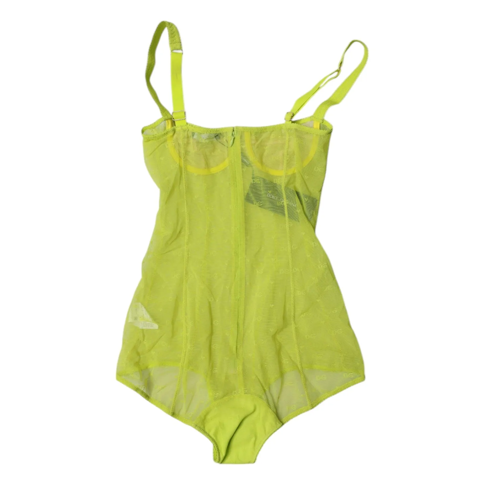 Green Tulle Balconette Bra Bodysuit Underwear