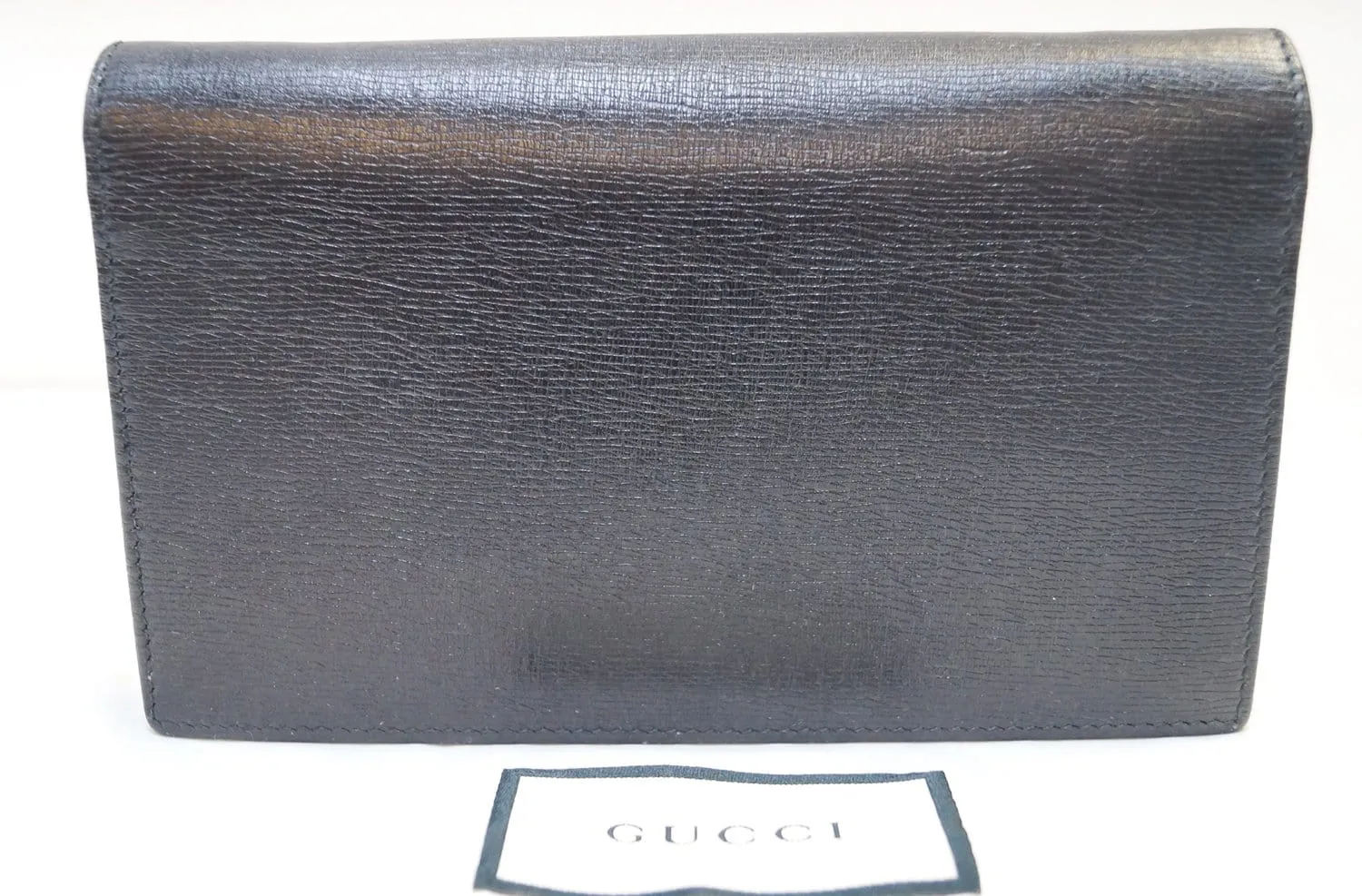 GUCCI Chain Black Crossbody Clutch Bag 354697