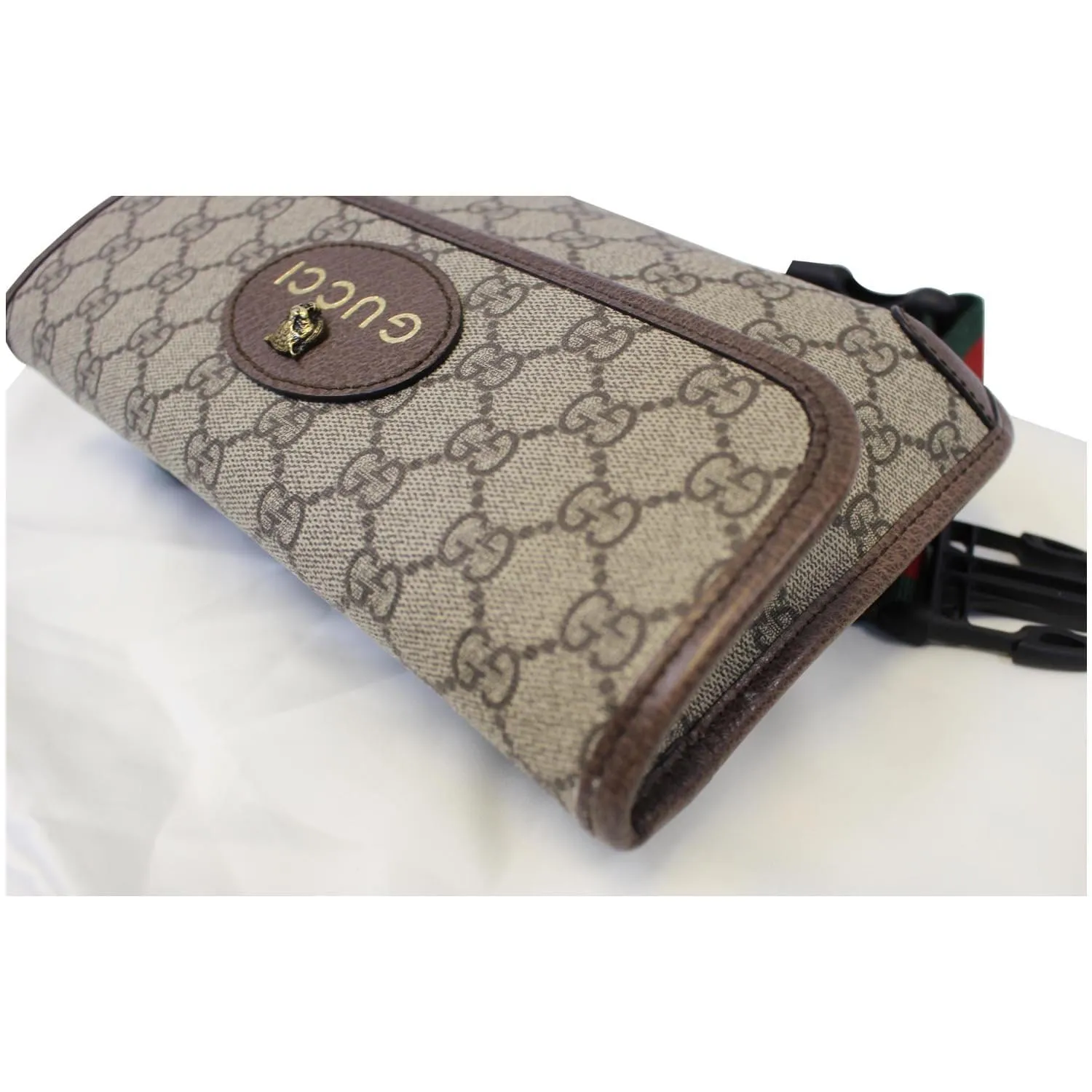 GUCCI GG Supreme Canvas Belt Waist Bag Brown/Beige 493930