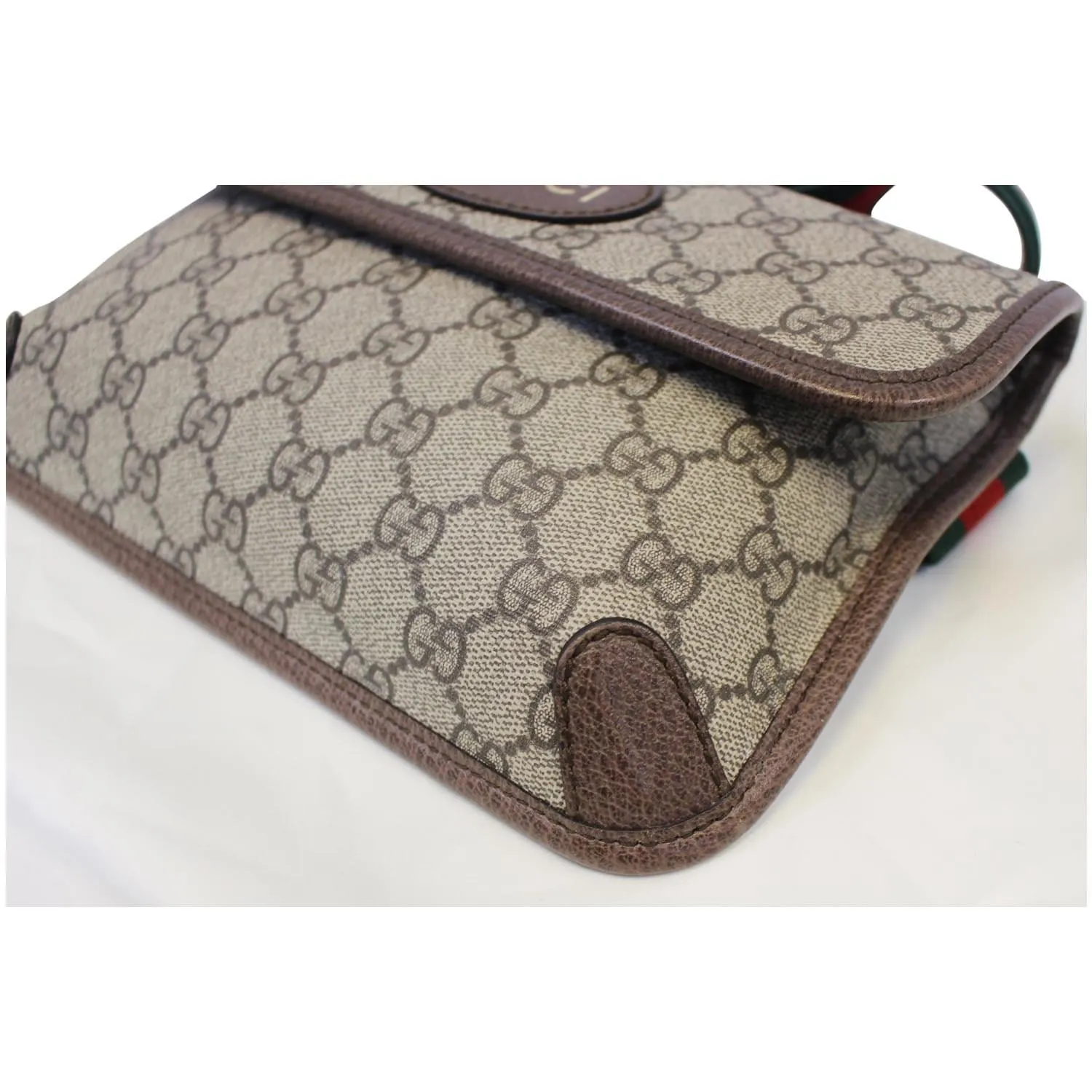 GUCCI GG Supreme Canvas Belt Waist Bag Brown/Beige 493930