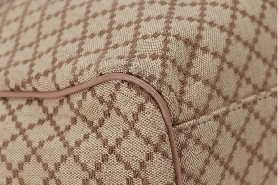 GUCCI SUKEY TOTE BEIGE-BROWN CANVAS GOLD HARDWARE (211944 486628) WITH DUST COVER