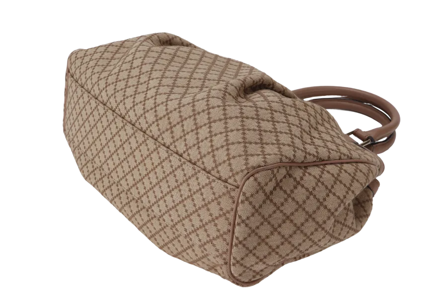 GUCCI SUKEY TOTE BEIGE-BROWN CANVAS GOLD HARDWARE (211944 486628) WITH DUST COVER