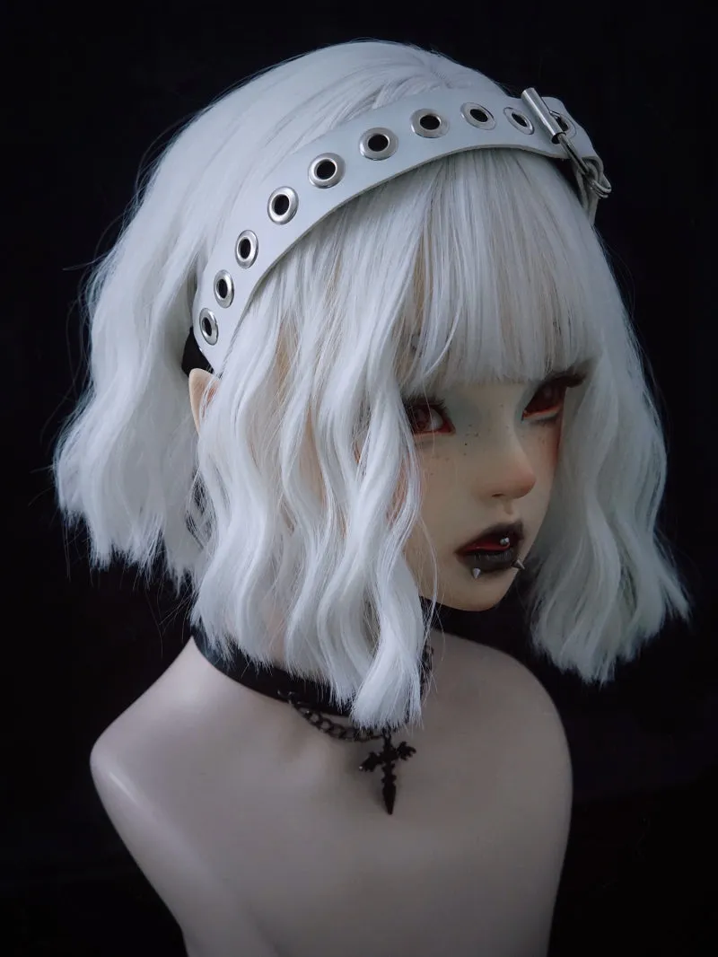 handmade faux leather headband  KF82693