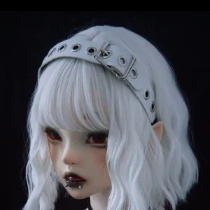 handmade faux leather headband  KF82693
