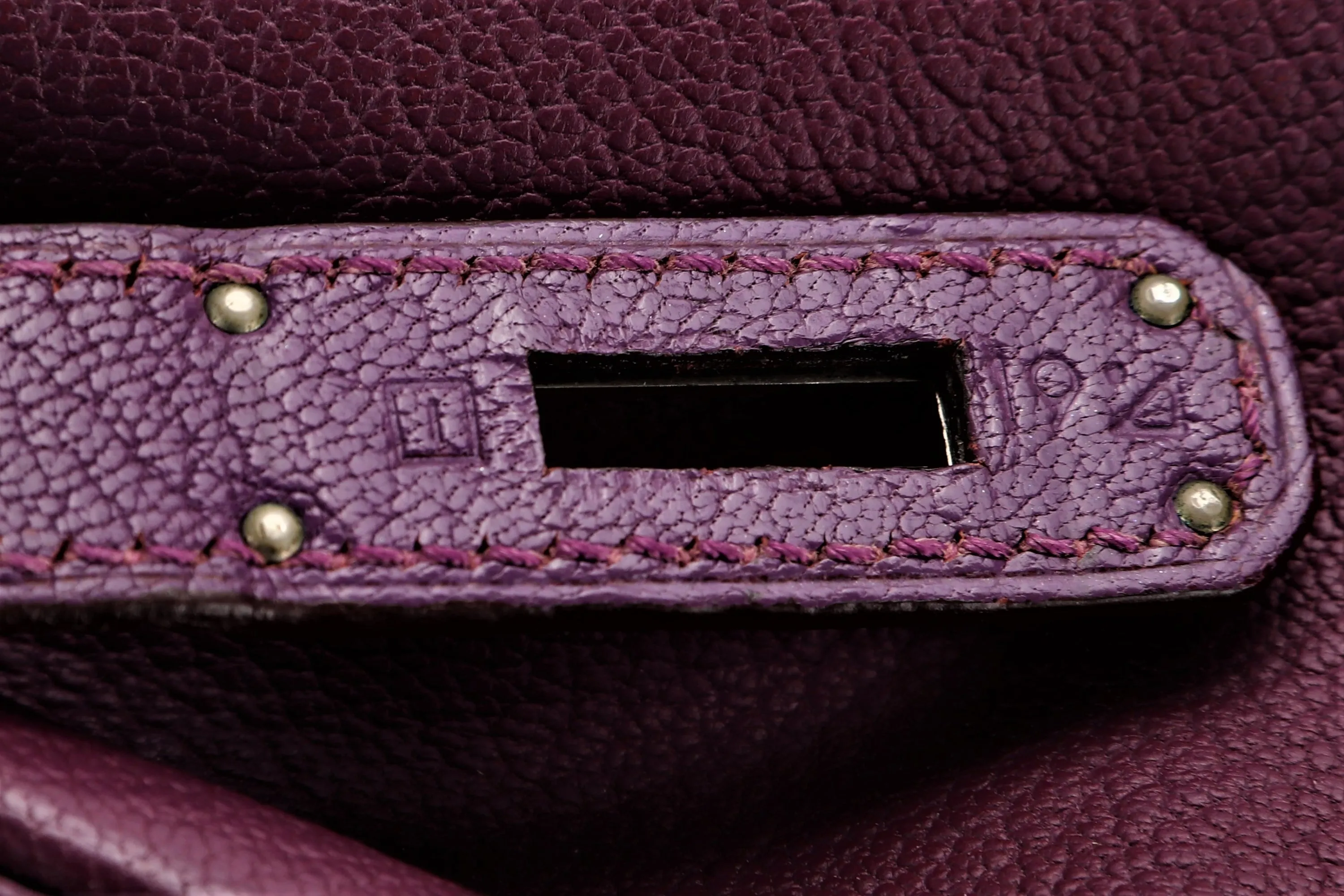 HERMES BIRKIN 30 (STAMP I) CASSIS CHEVRE MYSORE PALLADIUM HARDWARE, WITH 1 KEY, LOCK, RAINCOAT & DUST COVER