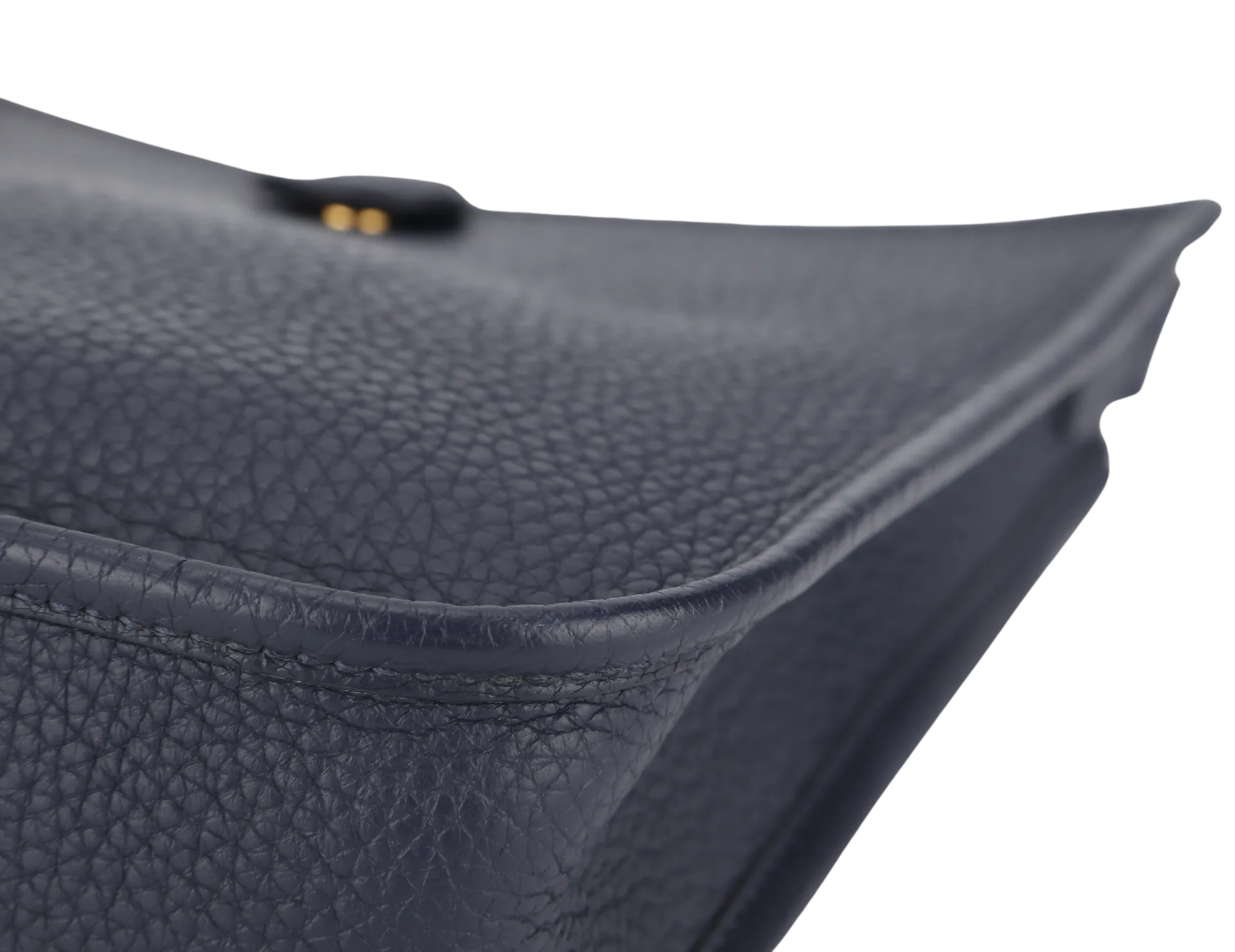 HERMES MINI EVELYNE TPM BLUE NUIT CLEMENCE GOLD HARDWARE STAMP C (2018) NO DUST COVER
