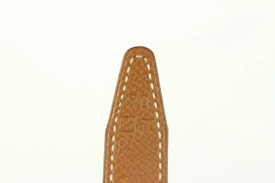 Hermès 18mm Reversible Black x Brown x Gold H Logo Thin Belt Kit 930h17