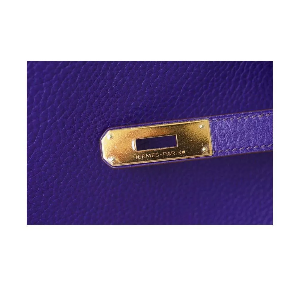 Hermès Birkin 35 Iris Special Order Horseshoe Bag