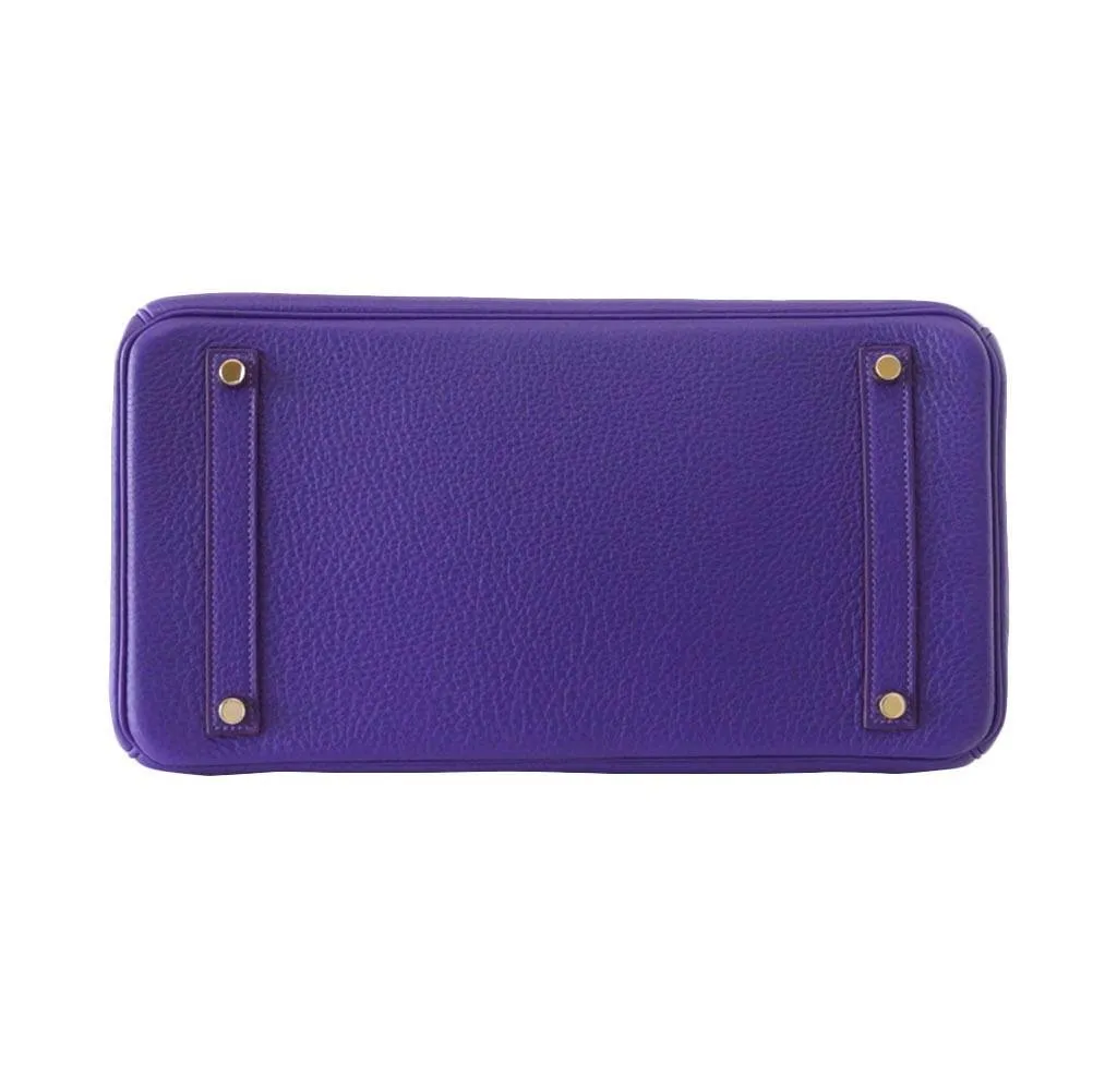 Hermès Birkin 35 Iris Special Order Horseshoe Bag