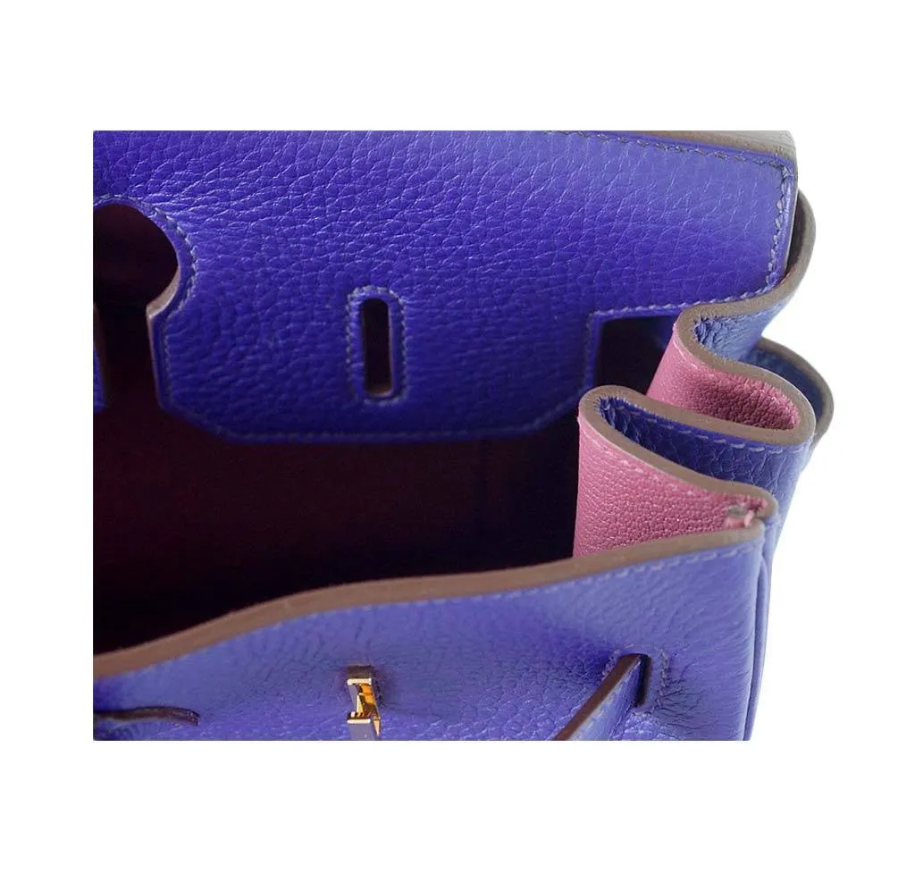 Hermès Birkin 35 Iris Special Order Horseshoe Bag