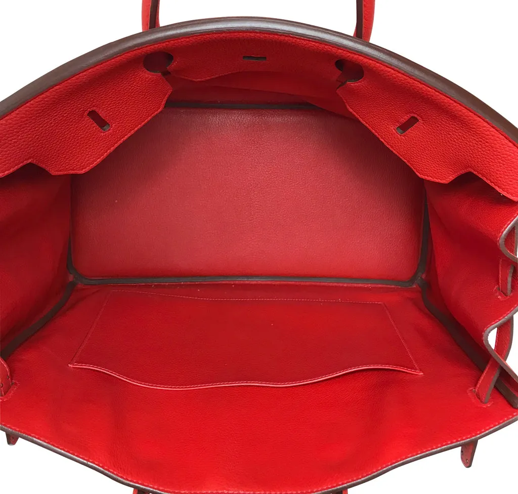 Hermès Birkin 40 Geranium Togo Bag
