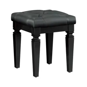 Homelegance Allura Vanity Stool in Black 1916BK-14