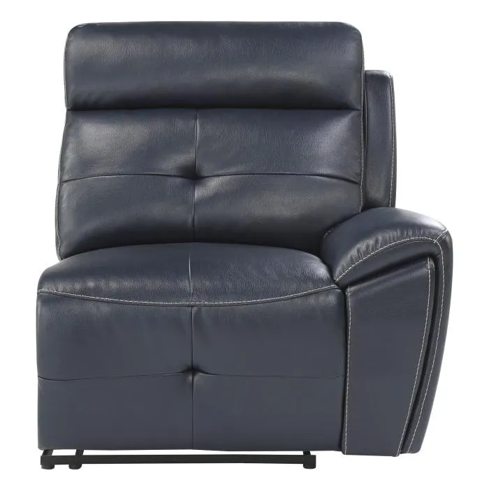 Homelegance Furniture Avenue Right Side Reclining Chair in Navy 9469NVB-RR