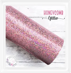 ⋅ Honeycomb Textured Glitter ⋅  Rose Sparkle ⋅