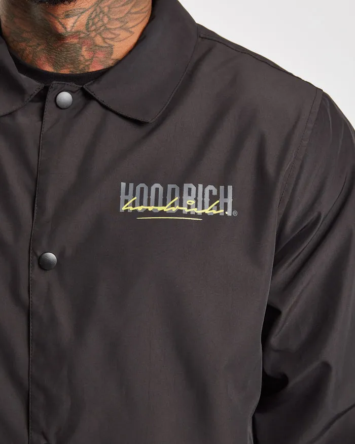 Hoodrich OG Blend Coach Jacket Black/Grey/Yellow