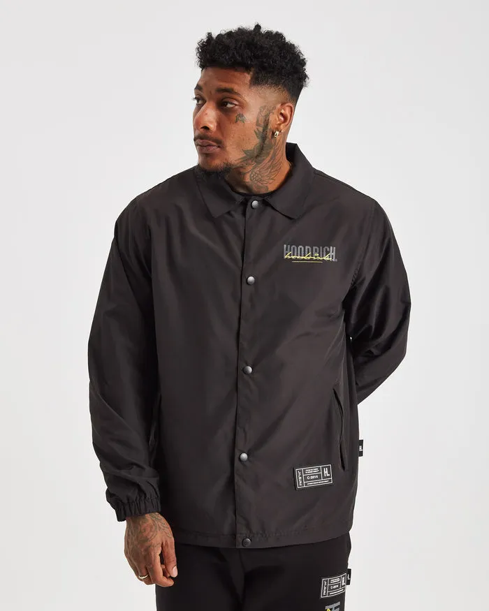 Hoodrich OG Blend Coach Jacket Black/Grey/Yellow