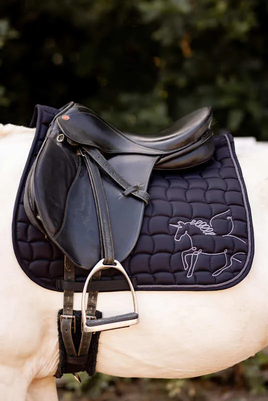 Horze Pegasus Pony Saddle Pad Caviar Black