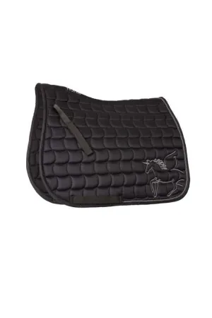 Horze Pegasus Pony Saddle Pad Caviar Black