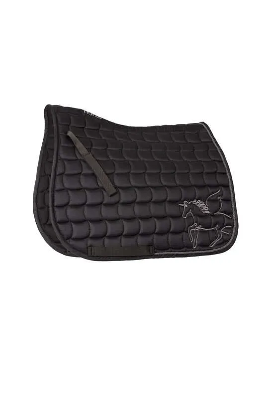 Horze Pegasus Pony Saddle Pad Caviar Black