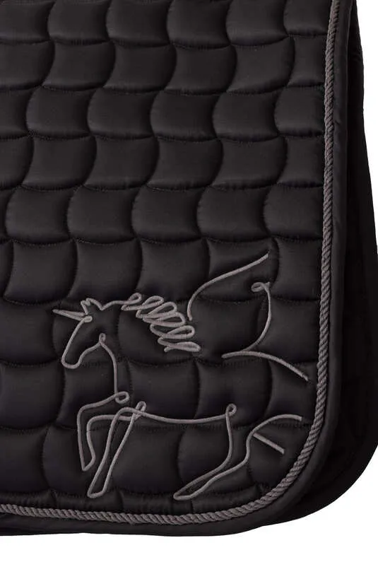 Horze Pegasus Pony Saddle Pad Caviar Black
