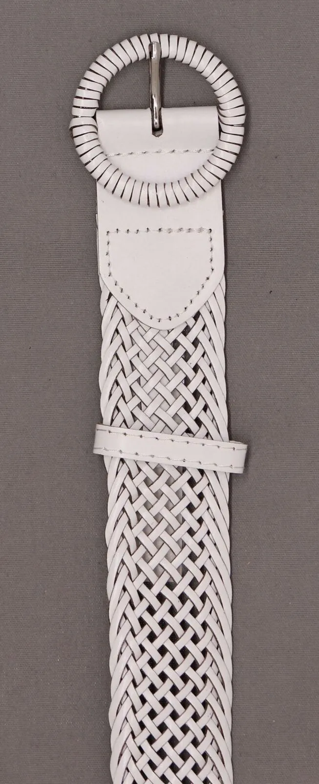 INC International Concepts Women's Woven Braid Wrapped Buckle Belt