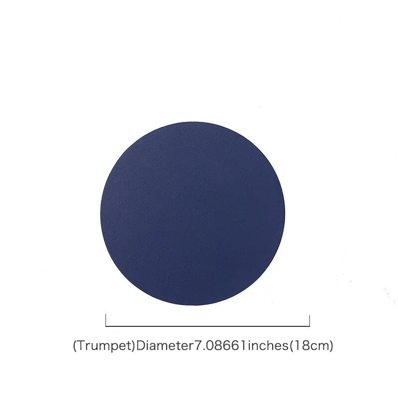 Insulation Oilproof Leather Placemat Western Food Mat Dining Tableware Table Mat Pads Bowl Cup Coaster Kitchen Accessorie