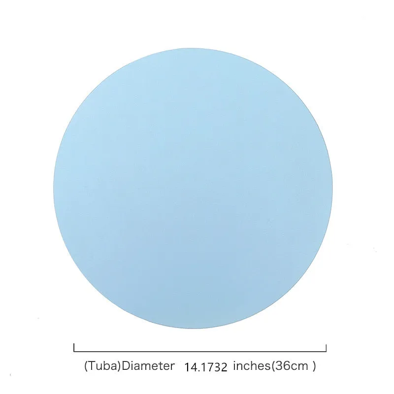 Insulation Oilproof Leather Placemat Western Food Mat Dining Tableware Table Mat Pads Bowl Cup Coaster Kitchen Accessorie