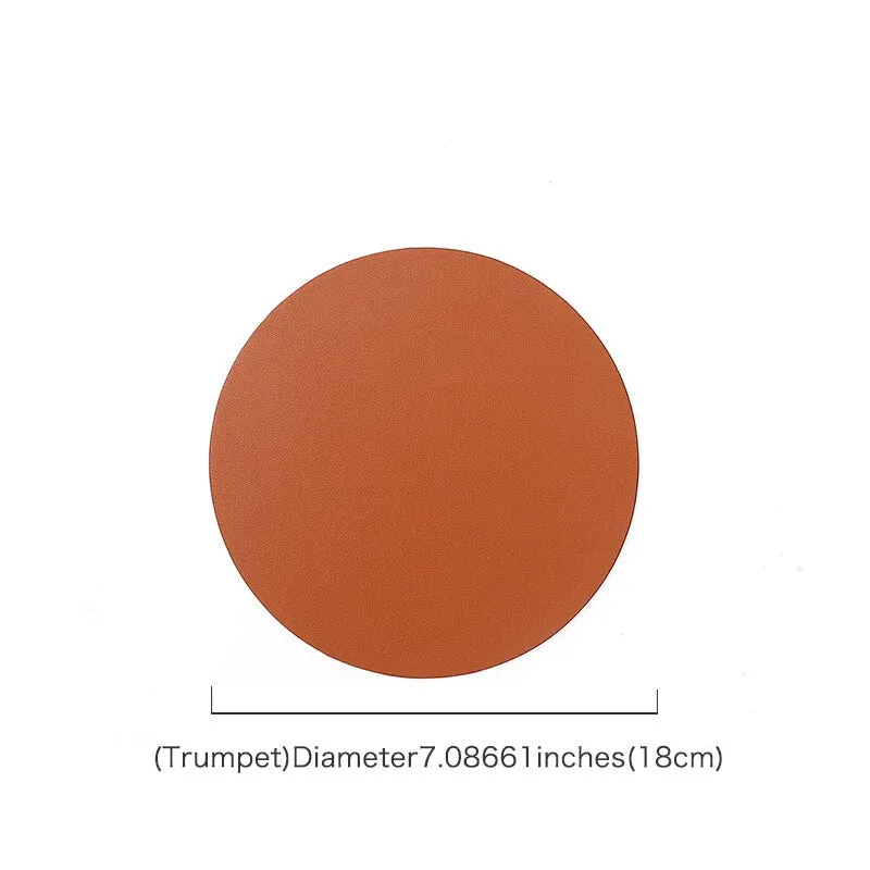 Insulation Oilproof Leather Placemat Western Food Mat Dining Tableware Table Mat Pads Bowl Cup Coaster Kitchen Accessorie