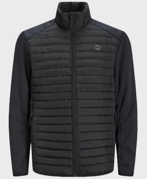 Jack Jones Multi Quilted Jacket Black