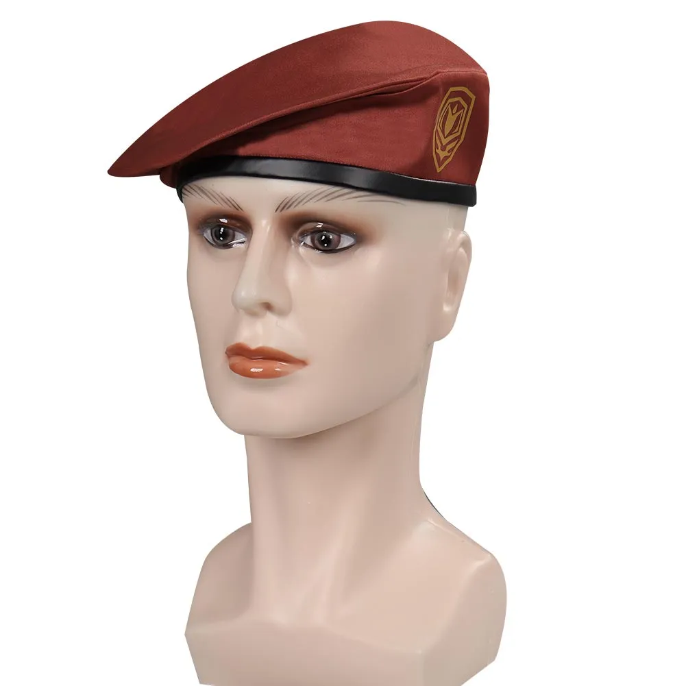 Jack Krauser Resident Evil 4 Remake Cosplay Hat Cap Costume Accessoreis Halloween Carnival Disguise Suit Prop