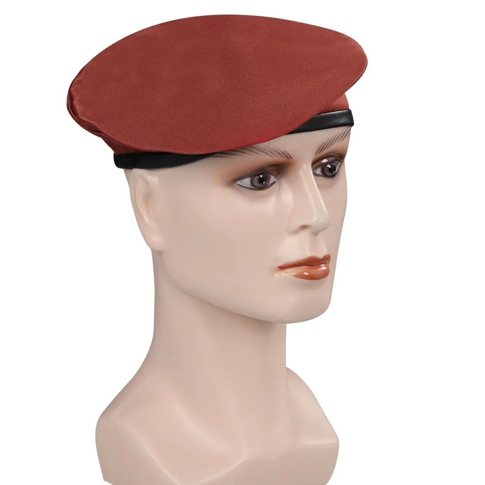 Jack Krauser Resident Evil 4 Remake Cosplay Hat Cap Costume Accessoreis Halloween Carnival Disguise Suit Prop