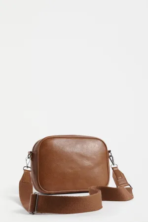 Kassel Leather Crossbody Bag Tan