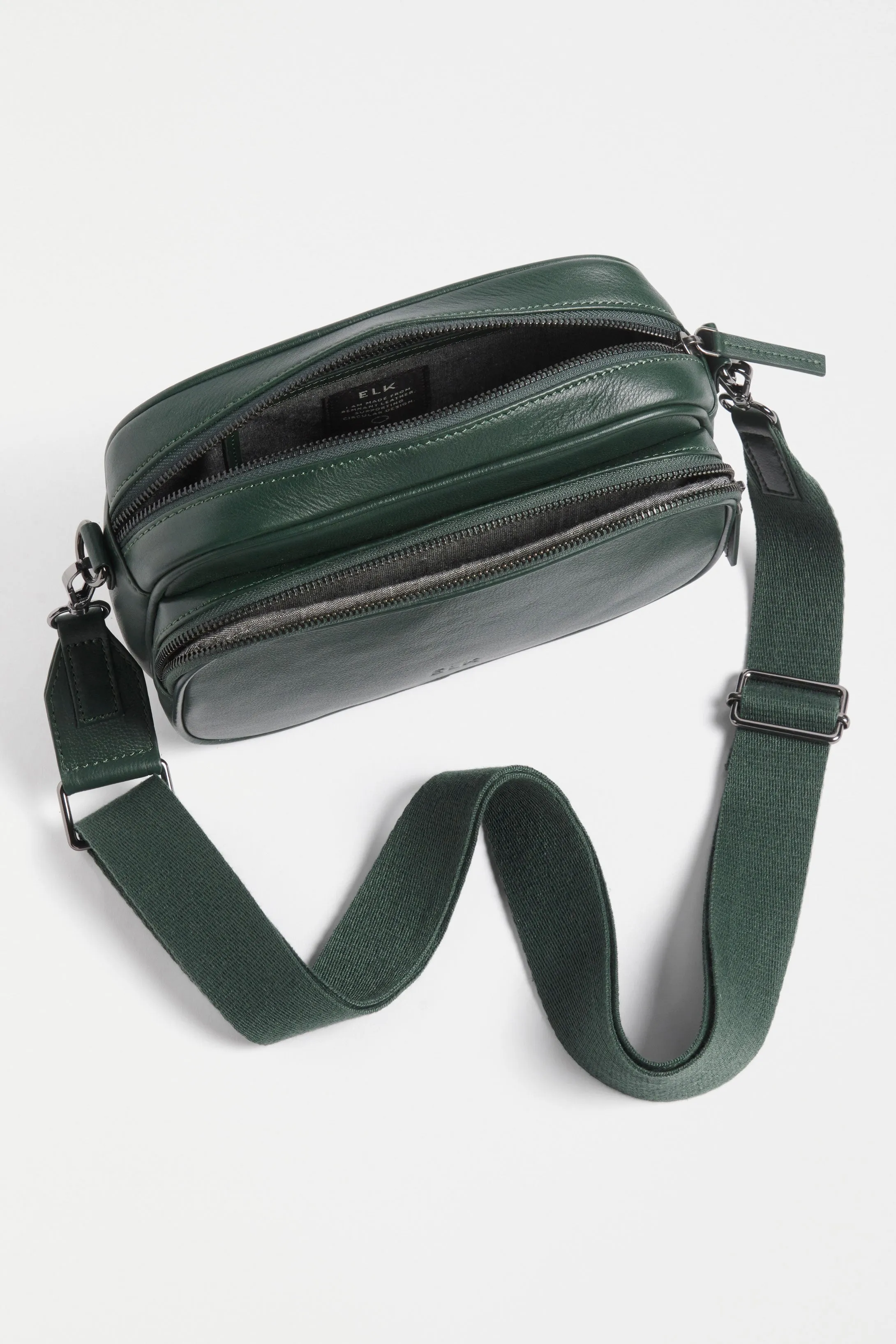 Kassel Leather Crossbody / Milan Green