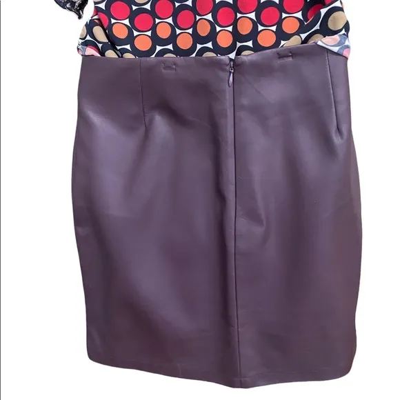 Kenneth Cole NY Faux Leather light purple skirt