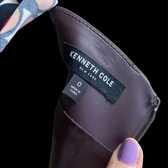 Kenneth Cole NY Faux Leather light purple skirt