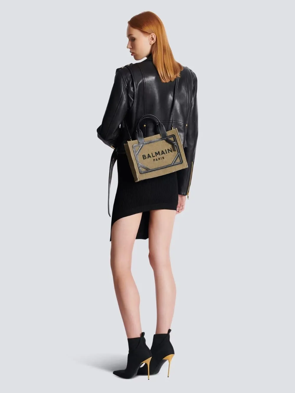 Khaki B-Army Small Tote Bag
