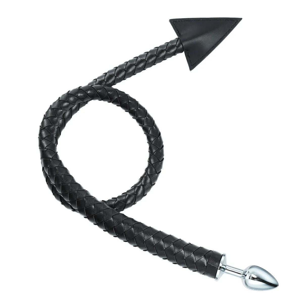 Kiotos - Buttplug en Zweep inéén - Devil Tail Buttplug en Gevlochten Singletail 2-in-1 -