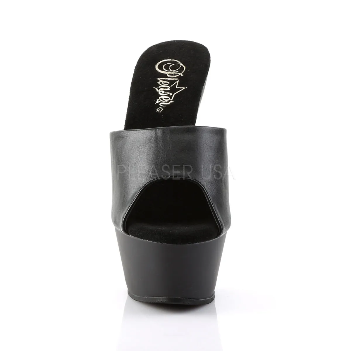 KISS-201  Black Faux Leather/Black Matte