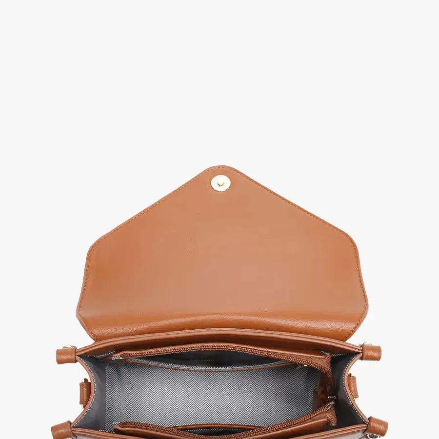 Lagos Envelope Sand Crossbody Clutch