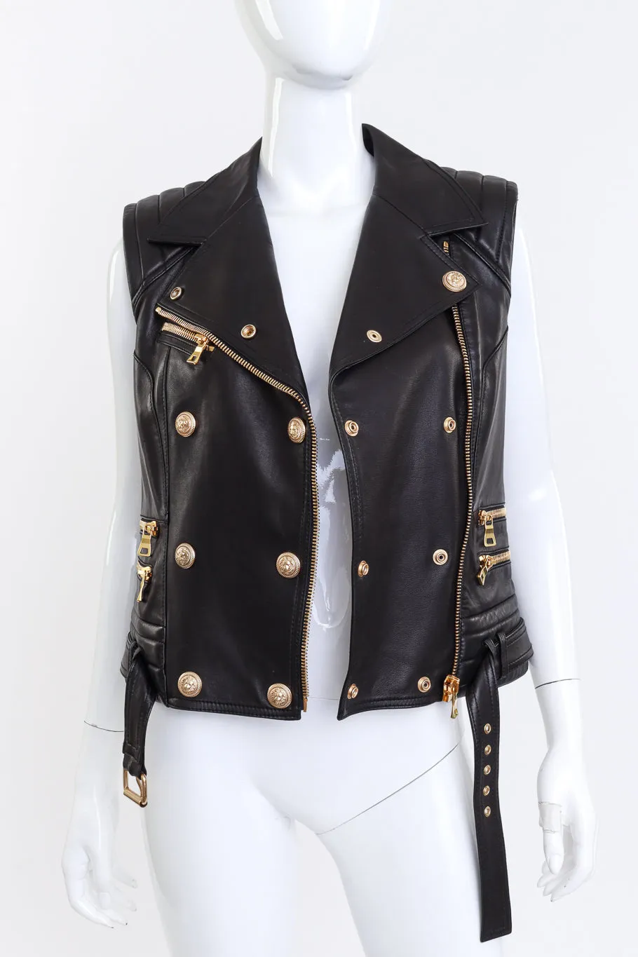 Leather Biker Vest