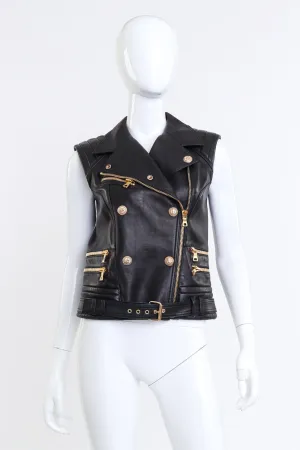 Leather Biker Vest