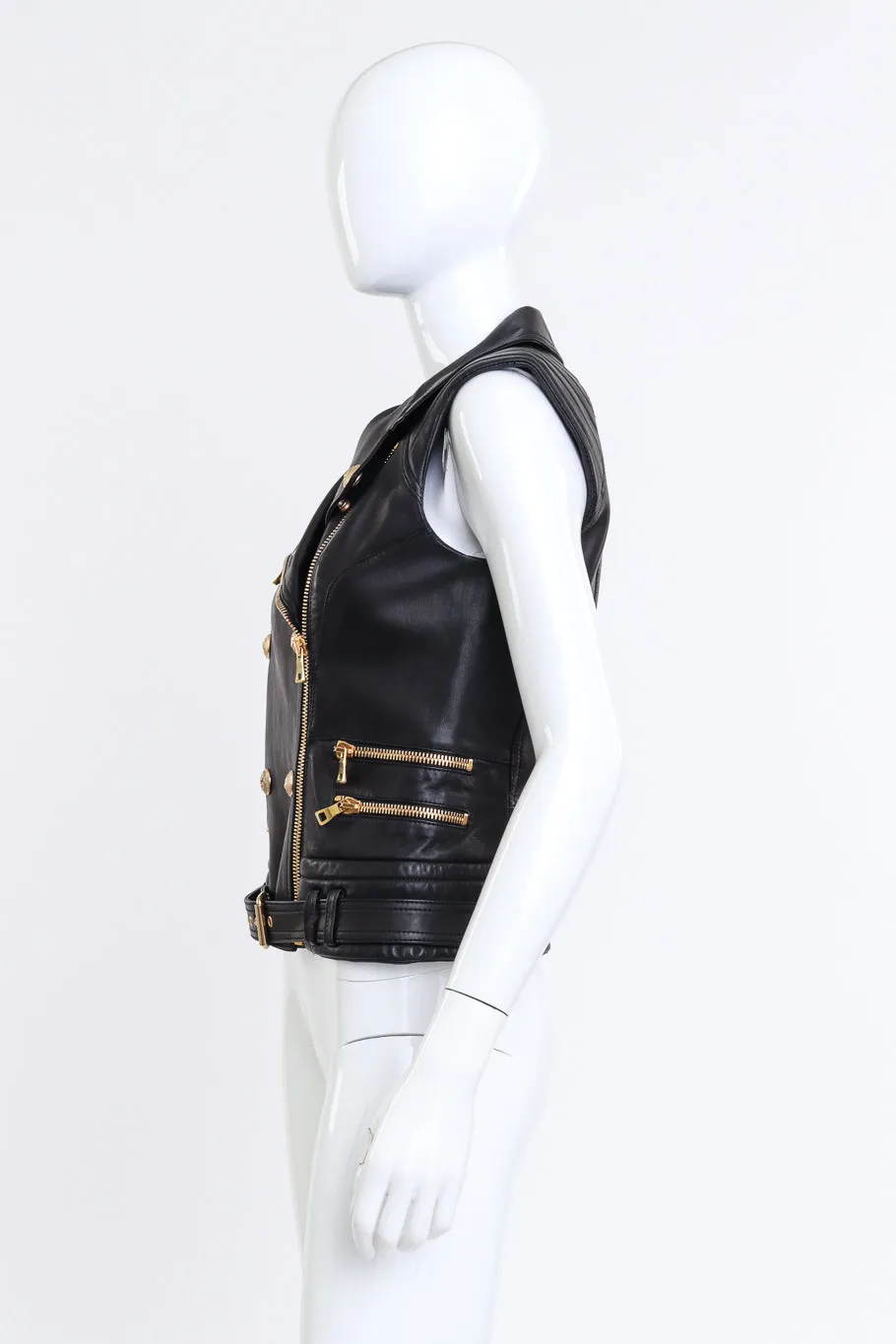 Leather Biker Vest