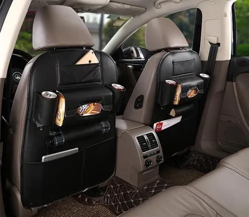 Leather Car Seat Back Organizer