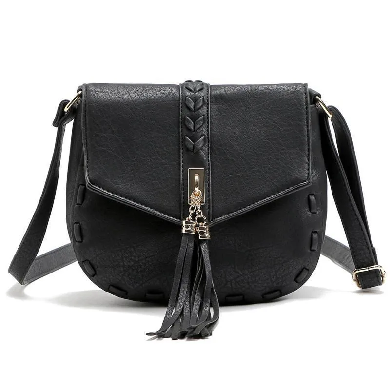 Leather Crossbody With Tassel
