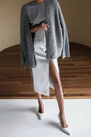 Leather Muse™ | Women's PU Leather Skirt | High-Waisted, A-Line Design & Trendy Style