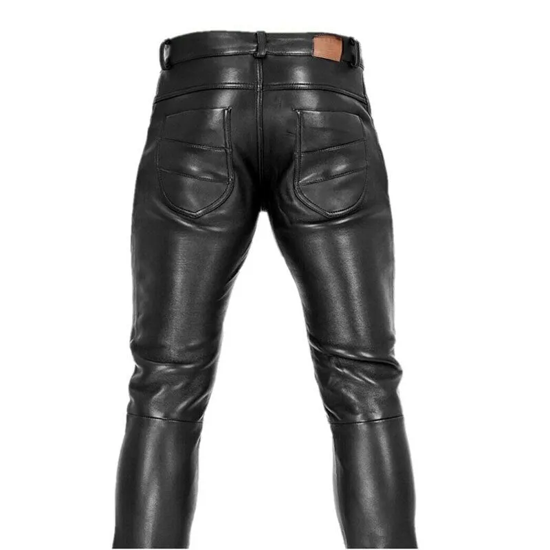 Leather Titan™ | Men's Tough PU Leather Pants | Durable, Water-Resistant, Stylish Design for Everyday Wear