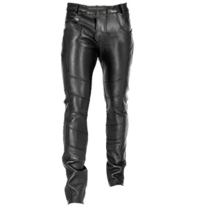 Leather Titan™ | Men's Tough PU Leather Pants | Durable, Water-Resistant, Stylish Design for Everyday Wear