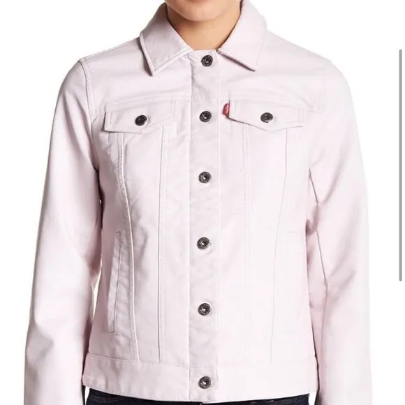 Levi’s Rose Faux Leather Trucker Jacket