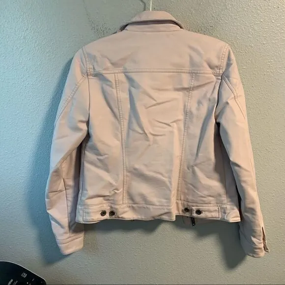 Levi’s Rose Faux Leather Trucker Jacket