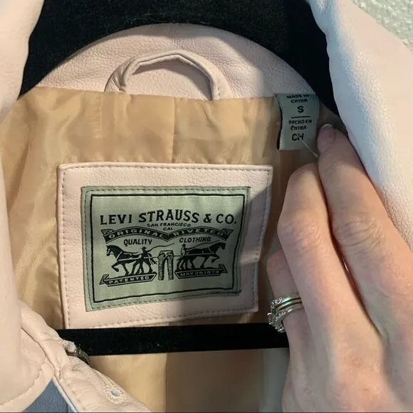 Levi’s Rose Faux Leather Trucker Jacket